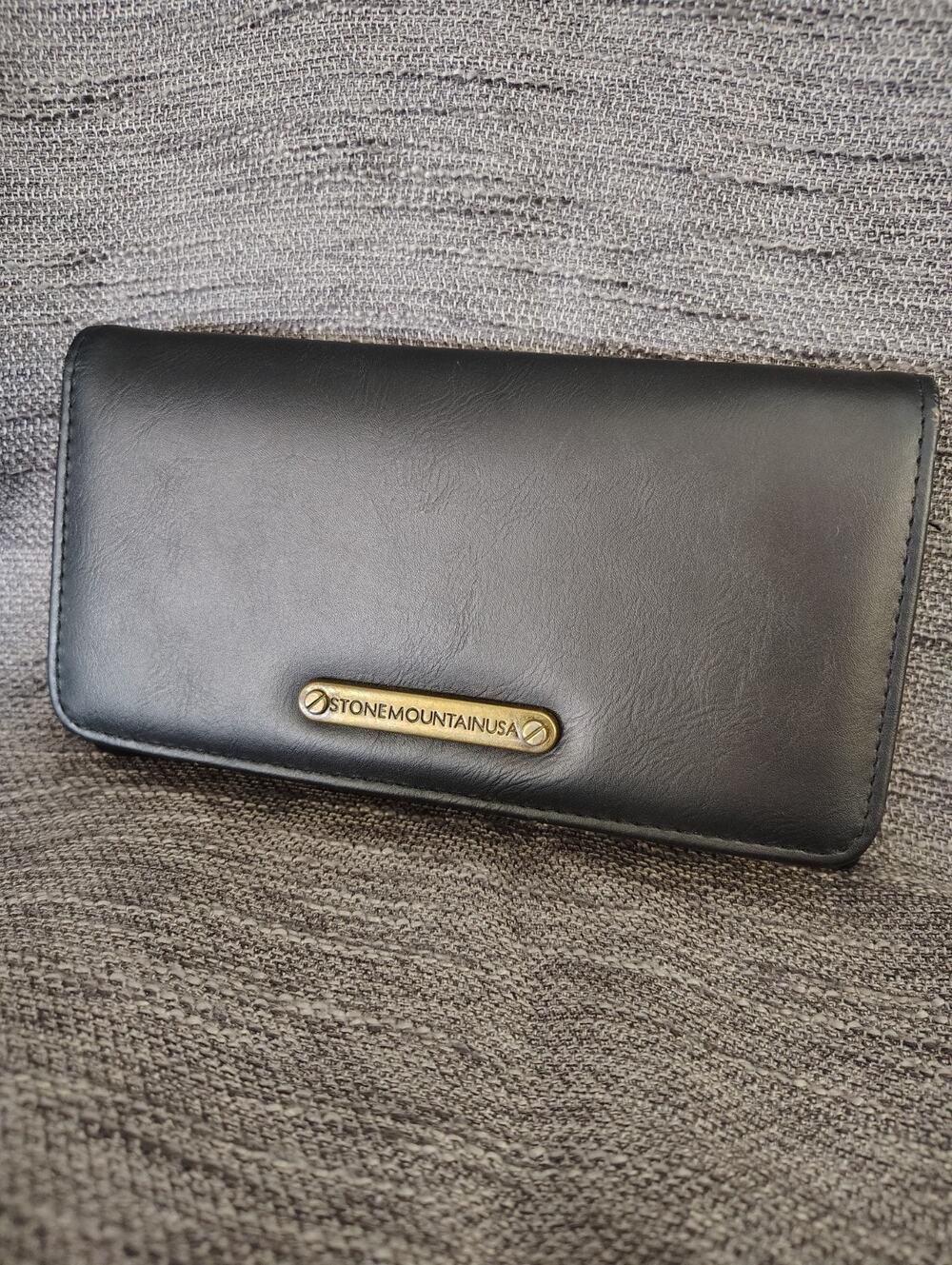 Stone Mountain Black Leather Wallet